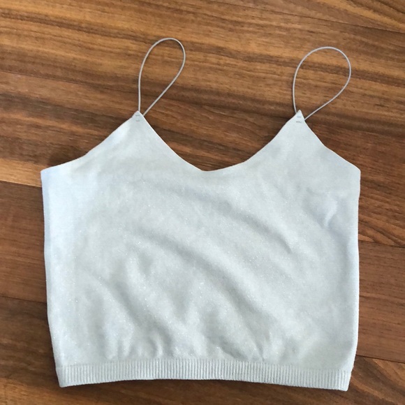 Grey thin strap crop top - dynamite - Picture 1 of 4